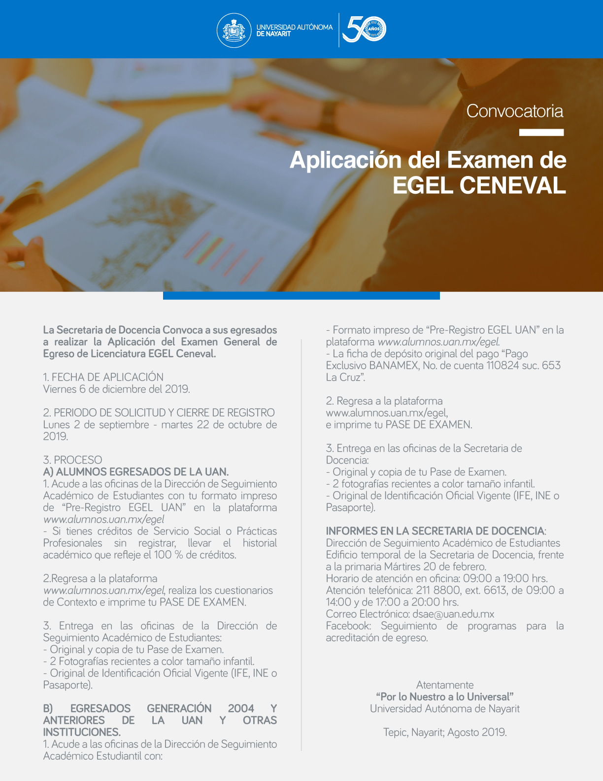 Convocatoria Para Aplicación Del Examen Egel Ceneval 9930