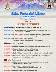 Programa actividades 1.  Feria del libro UAN 2011