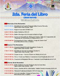 Programa actividades 2.  Feria del libro UAN 2011