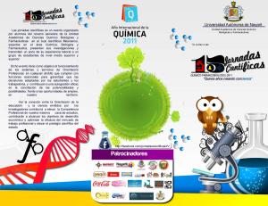 Convocatoria 15 Jornadas Científicas