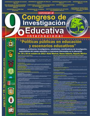 9o Congreso de investigación educativa internacional 2013