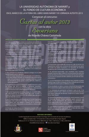 Convocatoria Cartas al Autor 2013