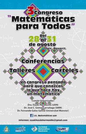 Cartel 3er. Congreso Matemáticas para todos