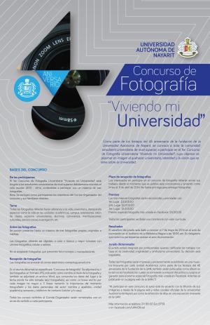 Convocatoria Concurso de Fotografía Viviendo mi Universidad
