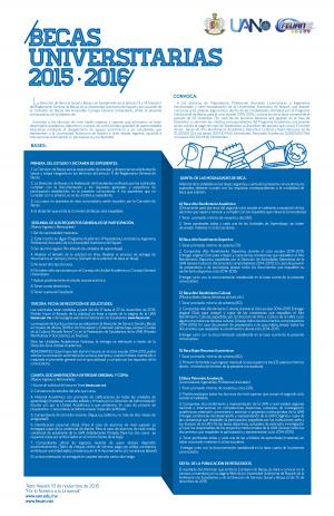 Convocatorias Becas Universitarias 2015-2016