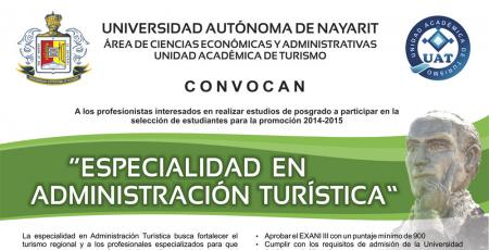 Especialidad en Administración Turística