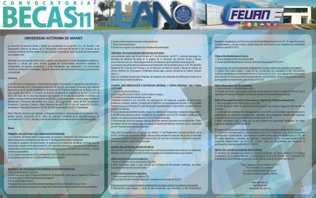 Convocatoria para las Becas Institucionales 2011