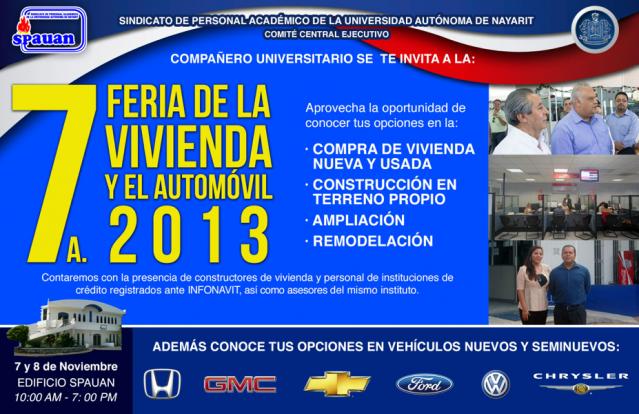 Feria de la vivienda y el automóvil SPAUAN 2013