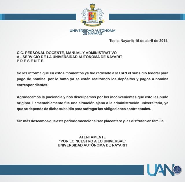 Comunicado Oficial
