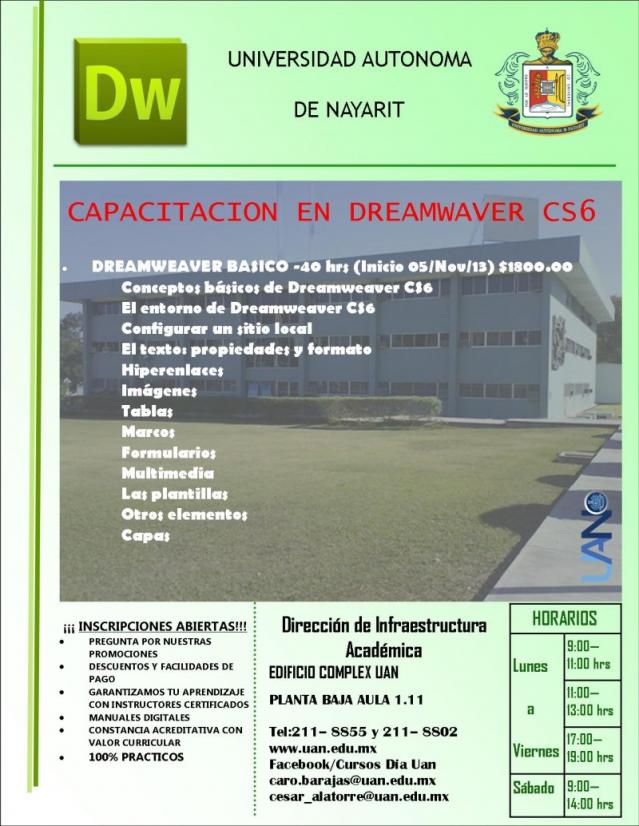 Cursos de computación Dreamwaver