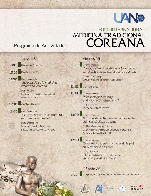 Programa medicina tradicional Coreana