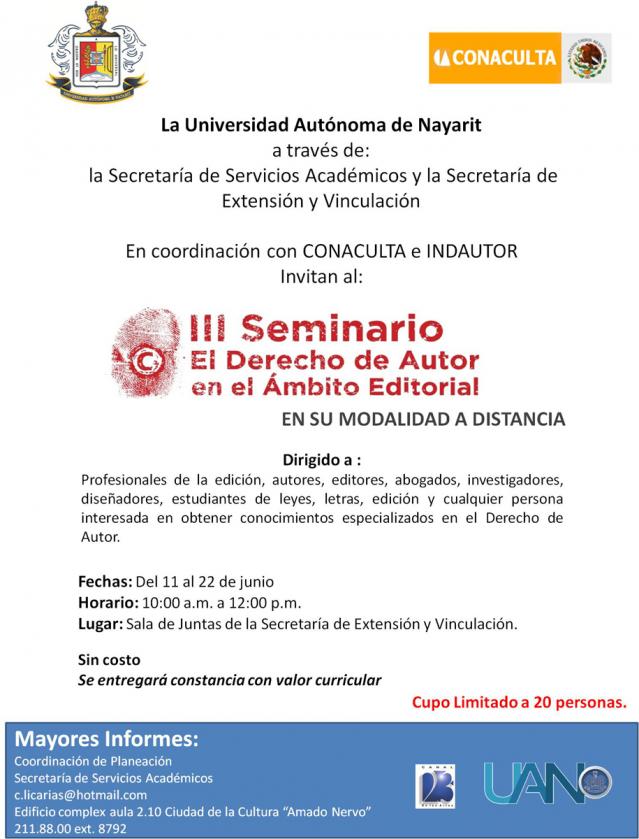 3er Seminario Derechos de autor en el ámbito editorial