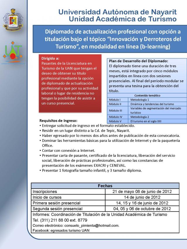Diplomado de actualización profesional con opción de titulación