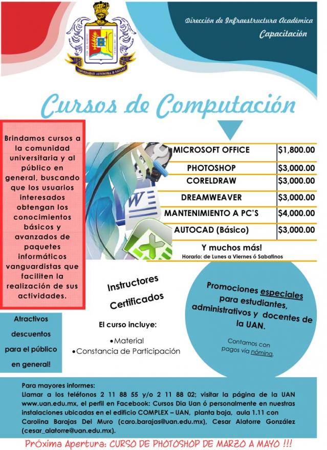Cursos computación 2012