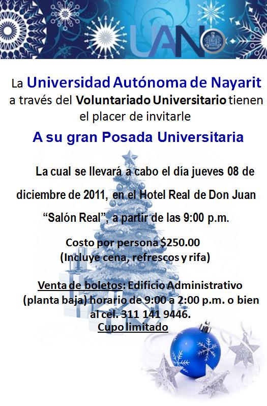 Invitación a la Posada Universitaria