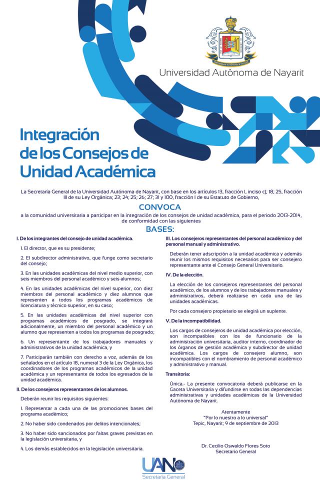  Convocatoria para la integración de los CUA