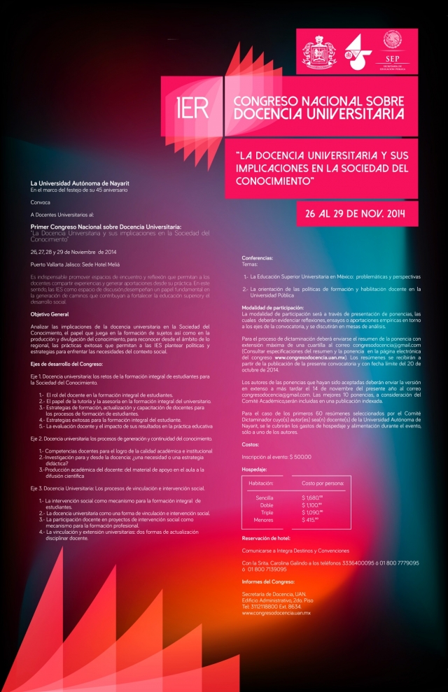 1er Congreso Nacional sobre Docencia Universitaria